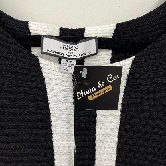 NWT Hilary Radley for Katherine Barclay Batwing Striped Sweater Small - Picture 3 of 7
